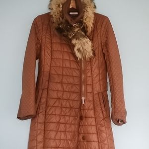 Burnt orange parka size 6